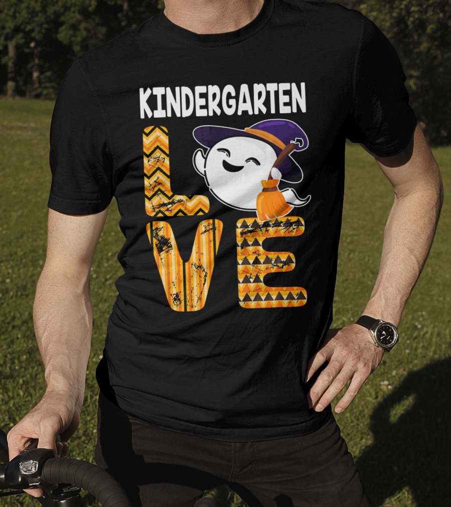 Kindergarten Love Cute Boo Ghost Halloween T-Shirt