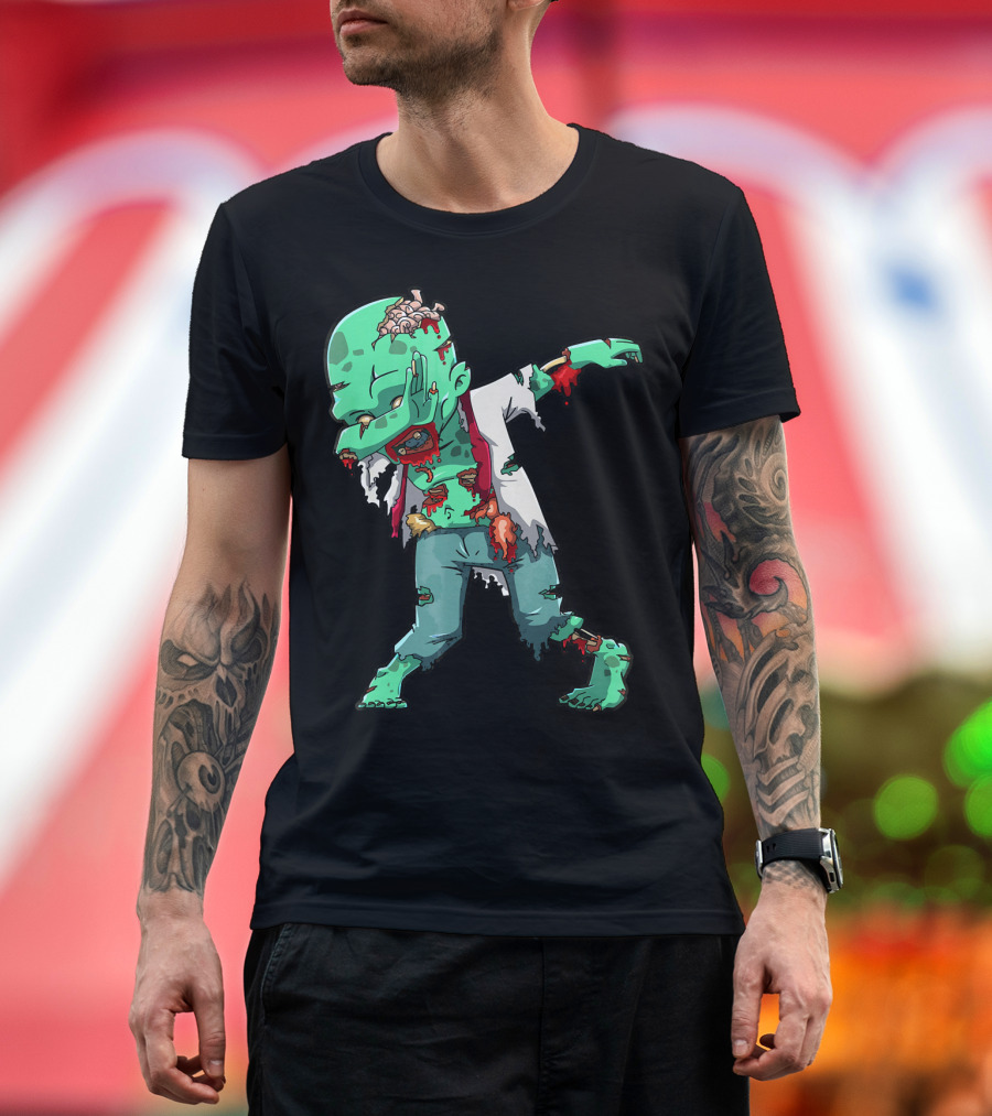 Zombie Halloween Dabbing Dab Cos T-Shirt