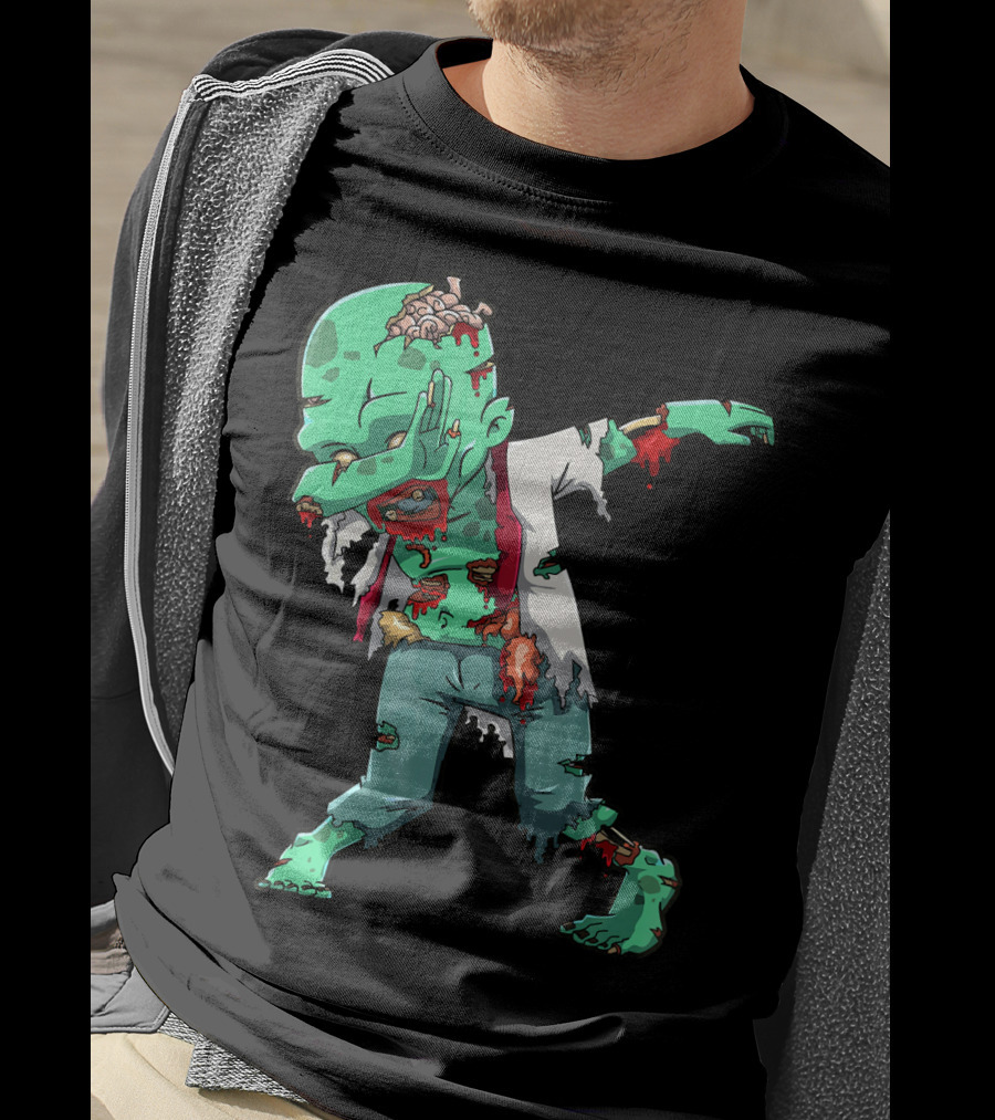 Zombie Halloween Dabbing Dab Cos T-Shirt