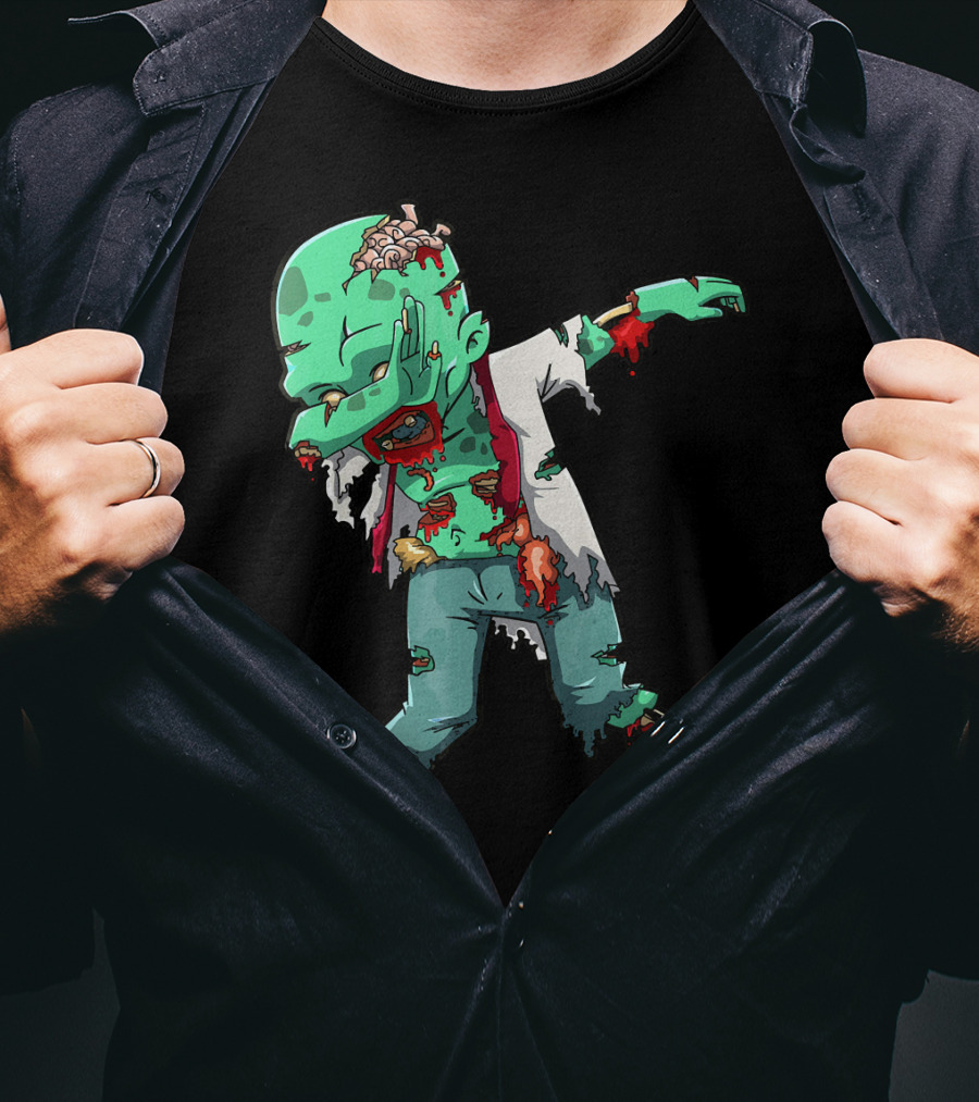 Zombie Halloween Dabbing Dab Cos T-Shirt