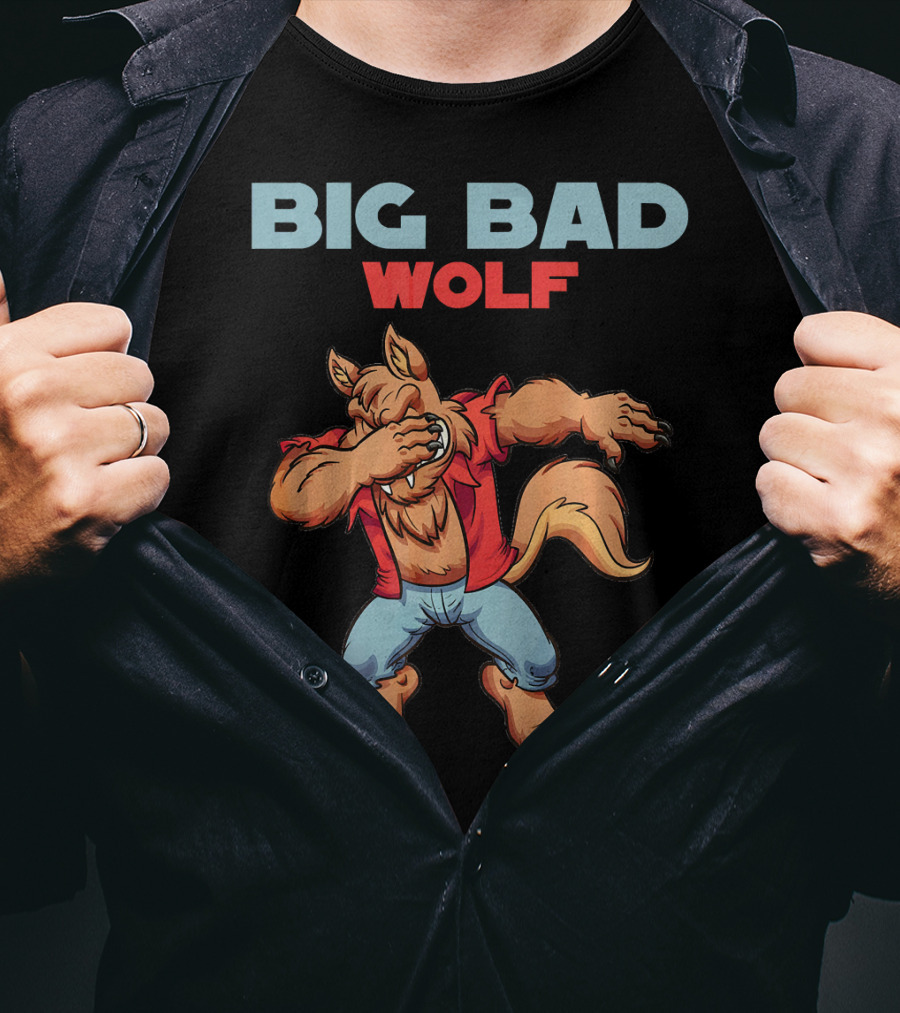 Big Bad Wolf Dabbing Halloween Costume T-Shirt