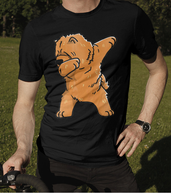Chow Chow Dabbing Dog Cartoon T-Shirt