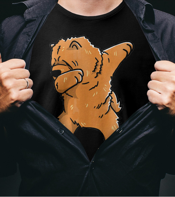 Chow Chow Dabbing Dog Cartoon T-Shirt