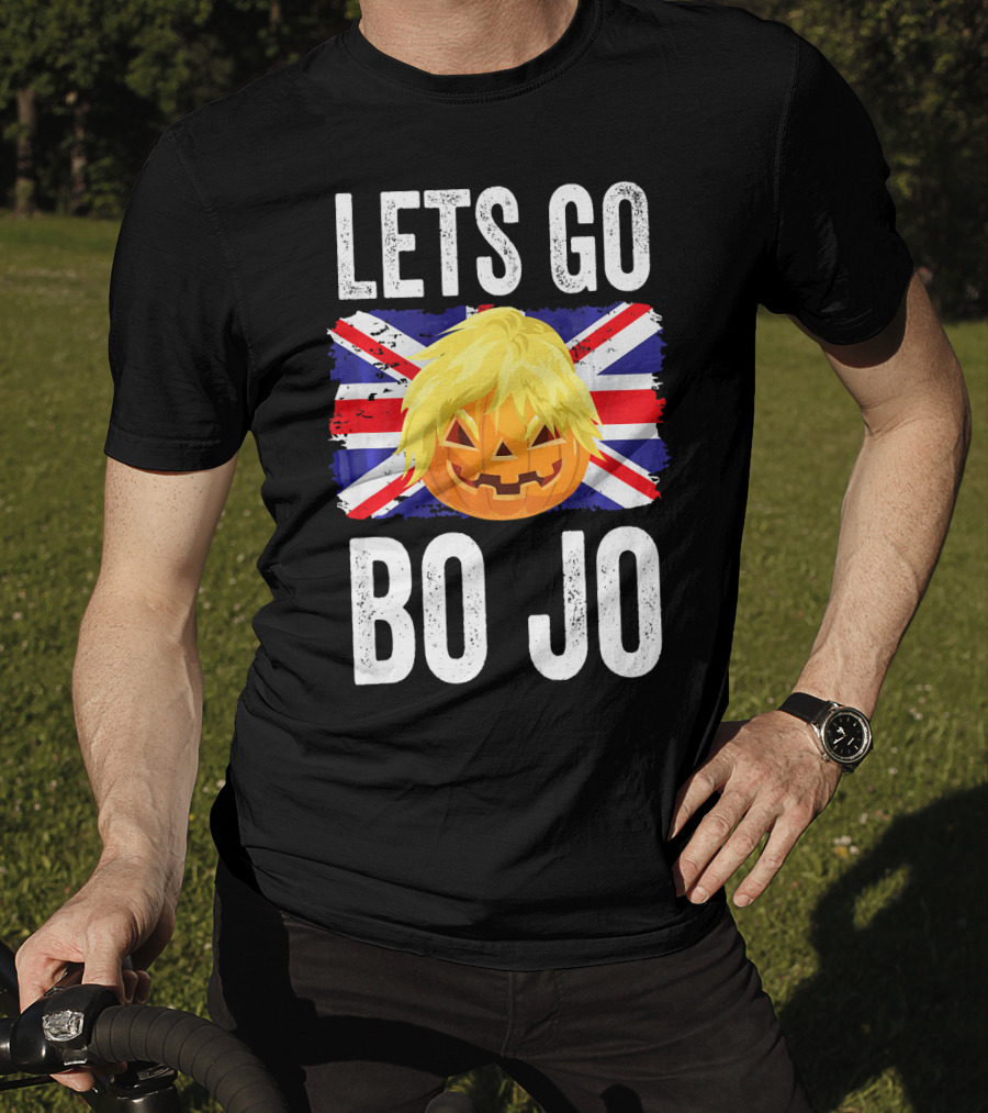 Lets Go Bo Jo Halloween Brexit Pumpkin Union Jack T-Shirt