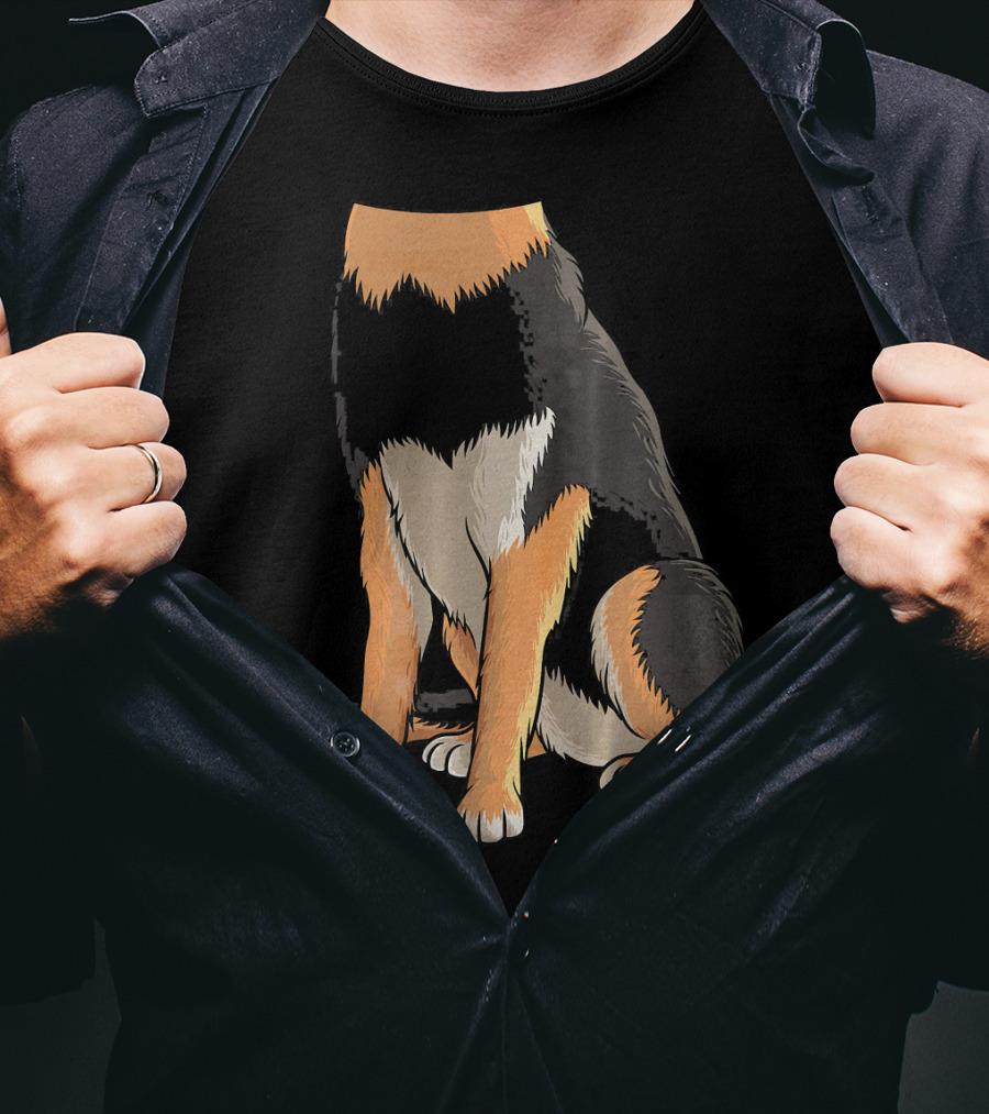 Cool German Shepherd Dog Halloween Costume Headless T-Shirt