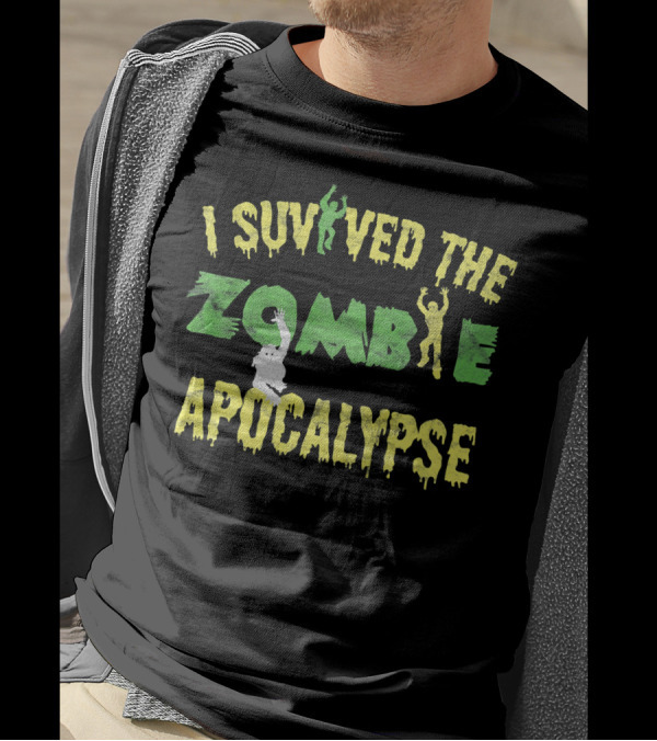 I Survived The Zombie Apocalypse Halloween T-Shirt