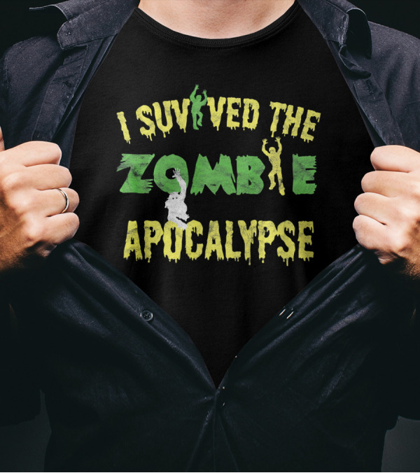 I Survived The Zombie Apocalypse Halloween T-Shirt