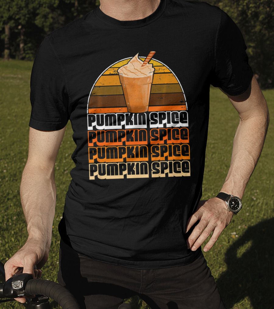 Vintage Pumpkin Spice Frappe Retro Pumpkin Spice Coffee T-Shirt