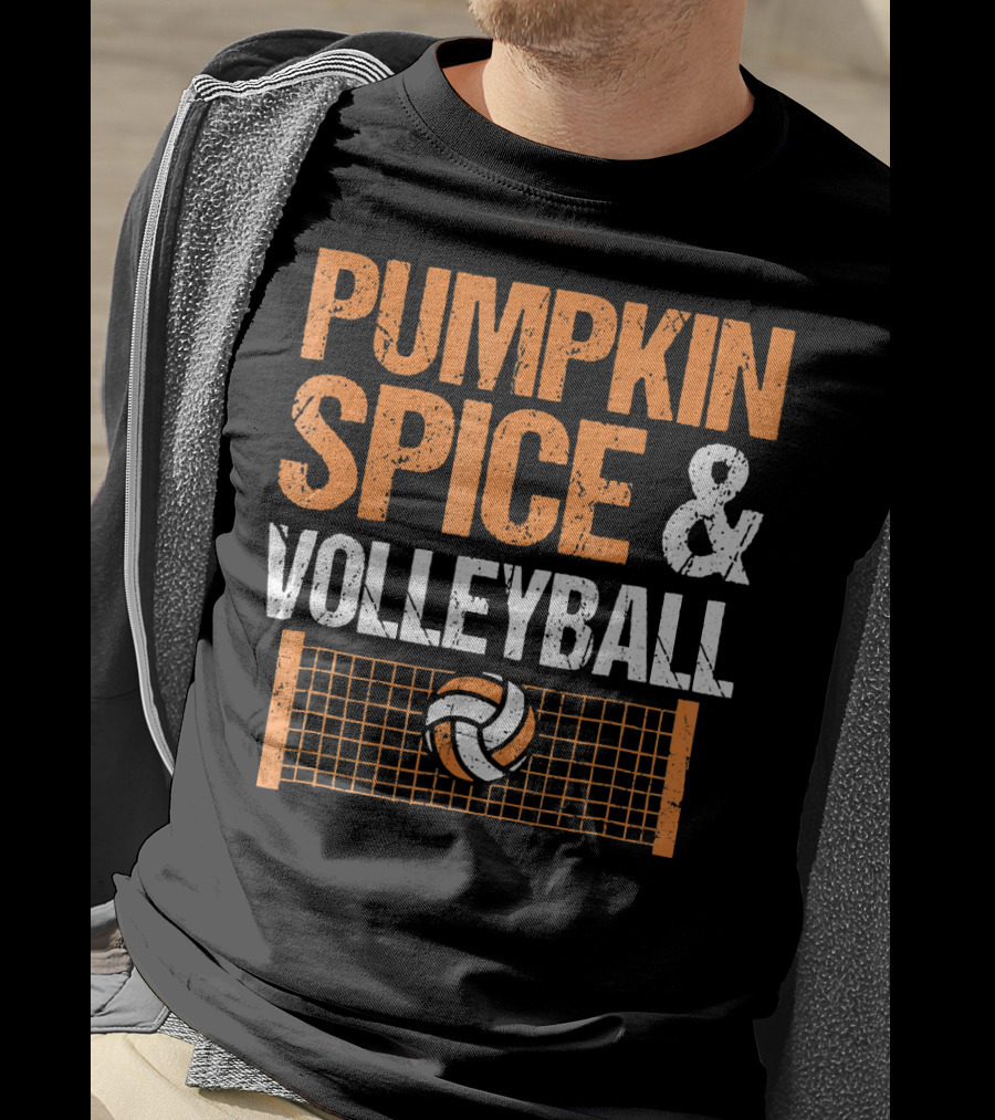 Pumpkin Spice And Volleyball Fall Season Essentials T-Shirt