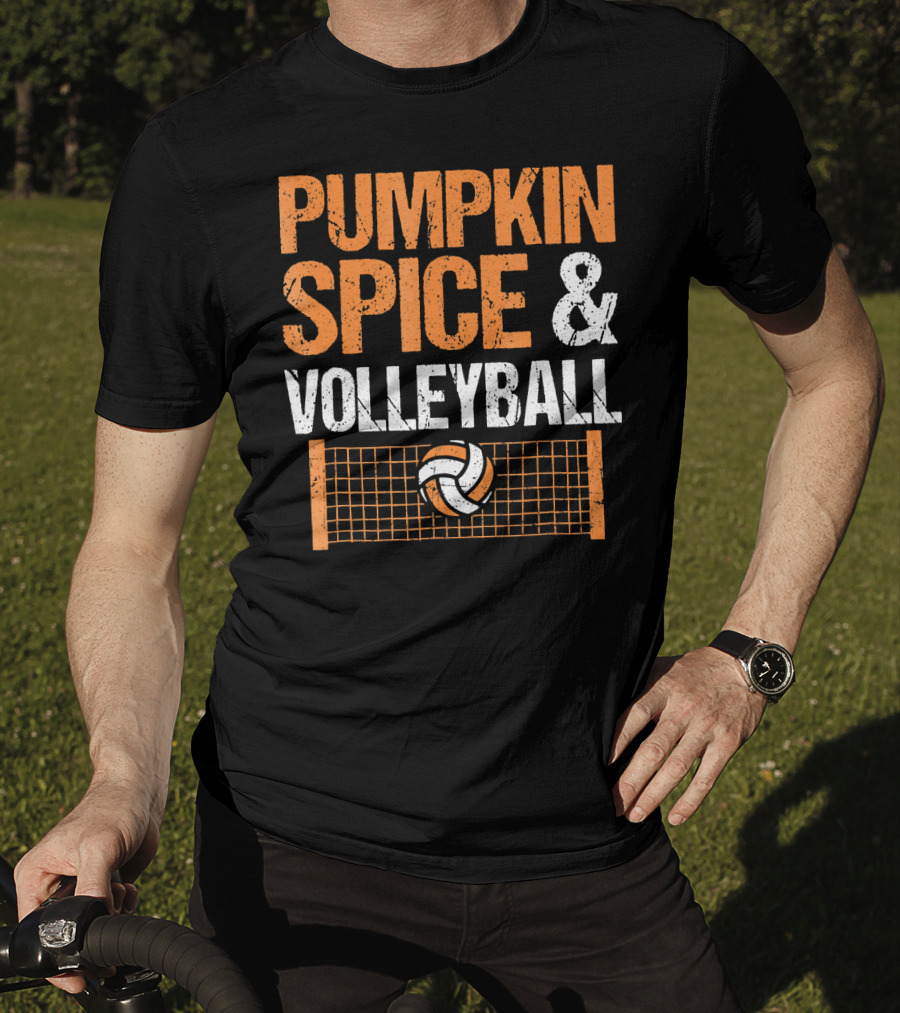 Pumpkin Spice And Volleyball Fall Season Essentials T-Shirt