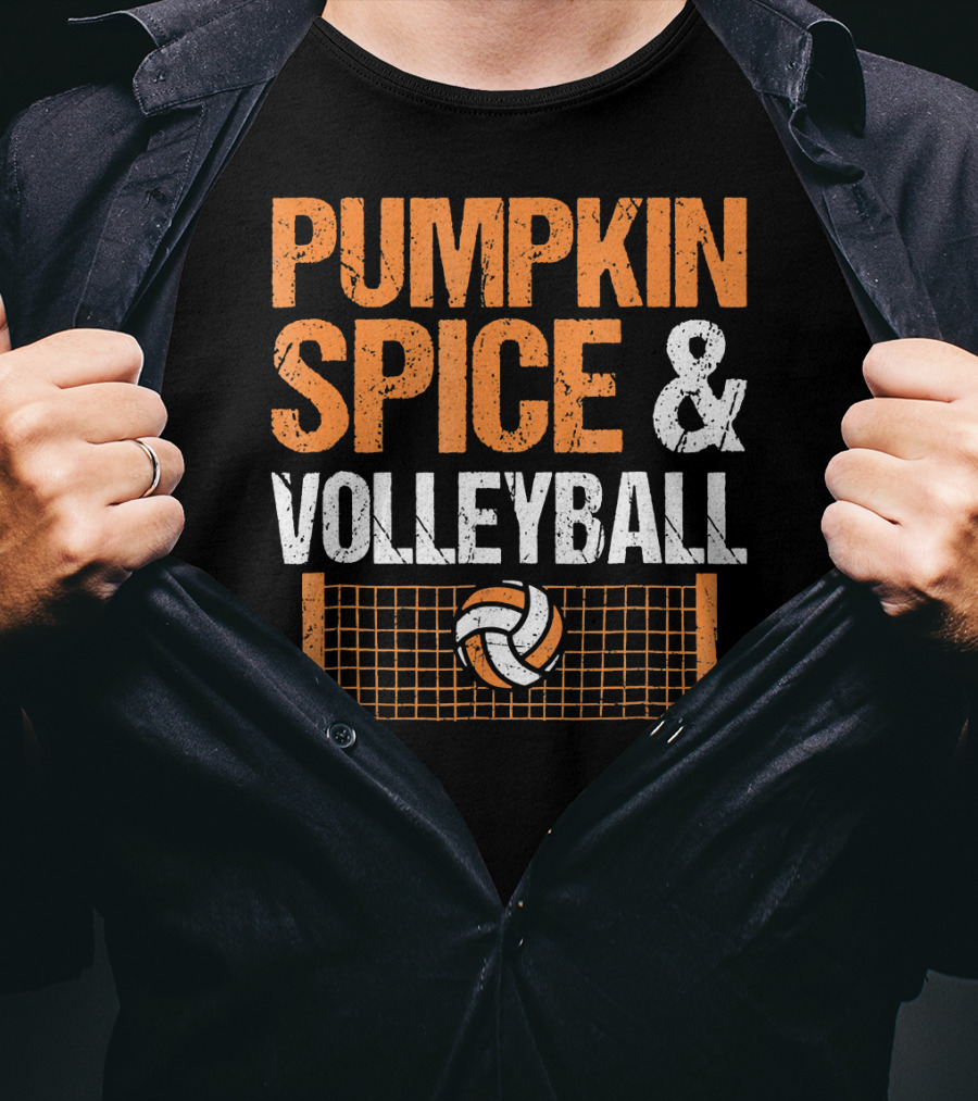 Pumpkin Spice And Volleyball Fall Season Essentials T-Shirt