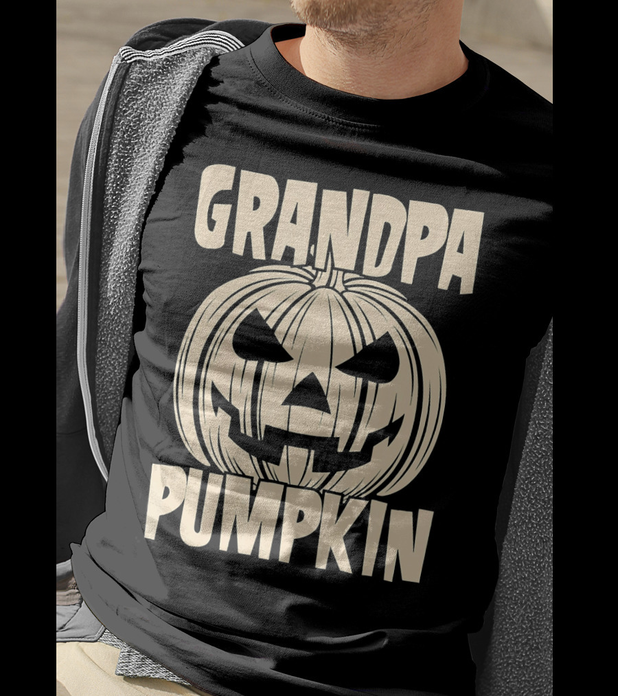 Grandpa Pumpkin Halloween T-Shirt