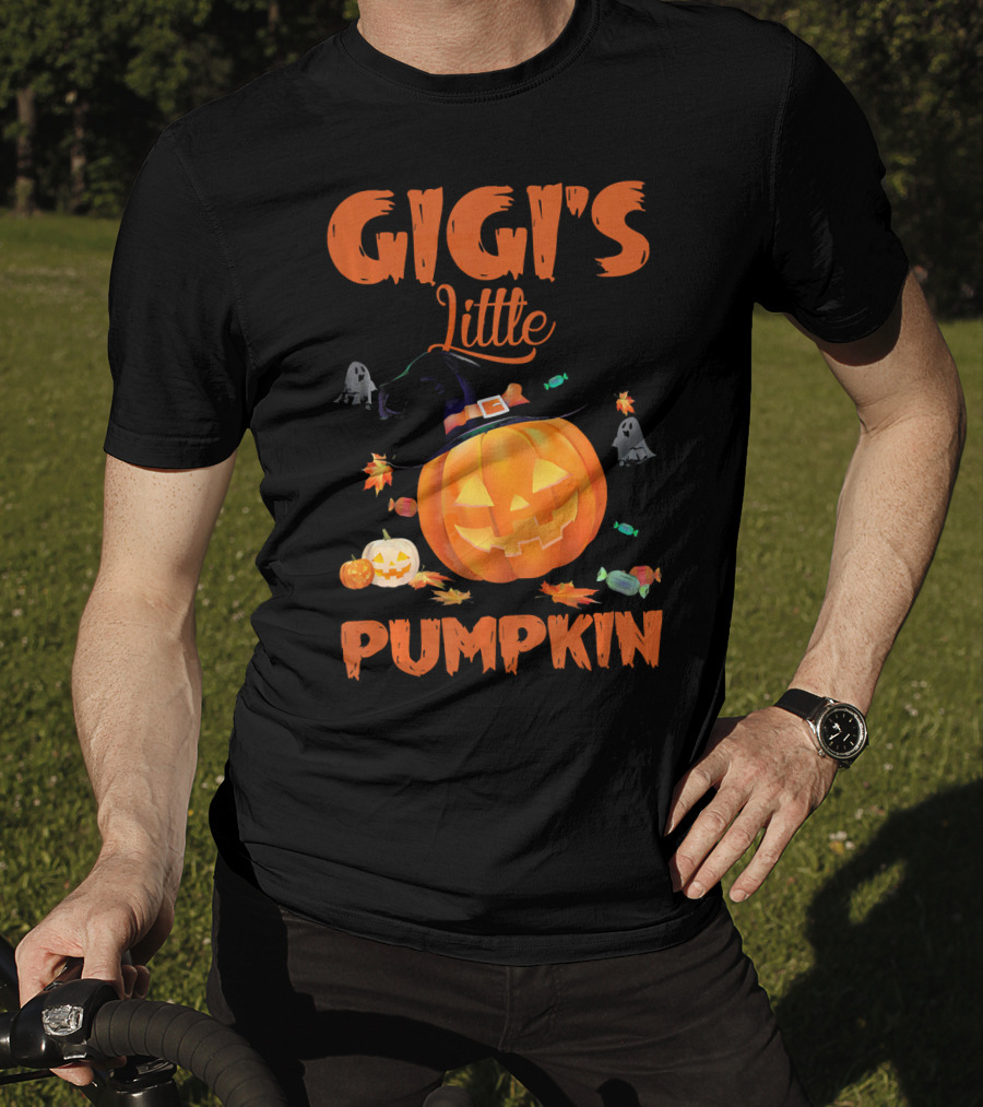 Gigi's Little Pumpkin Halloween Ghosts Candy Jack-O'-Lantern T-Shirt