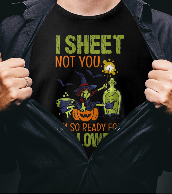 I Sheet Not You Witch Cauldron Potion I'm So Ready For Helloween T-Shirt