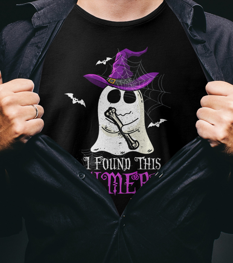 I Found This Humerus Funny Halloween Ghost Costume T-Shirt