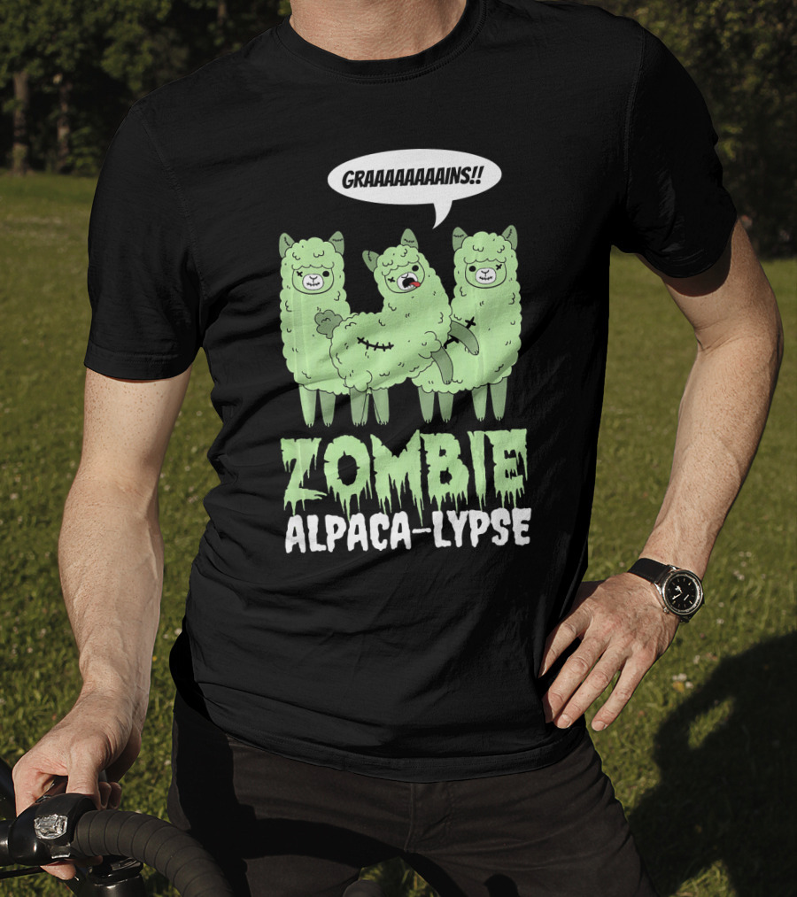 Zombie Alpaca-lypse GRAAAAINS T-Shirt