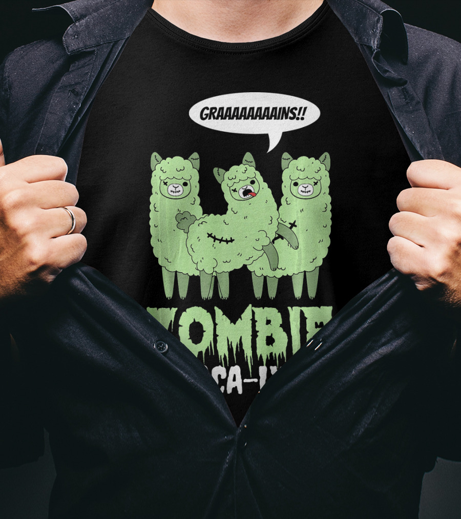 Zombie Alpaca-lypse GRAAAAINS T-Shirt