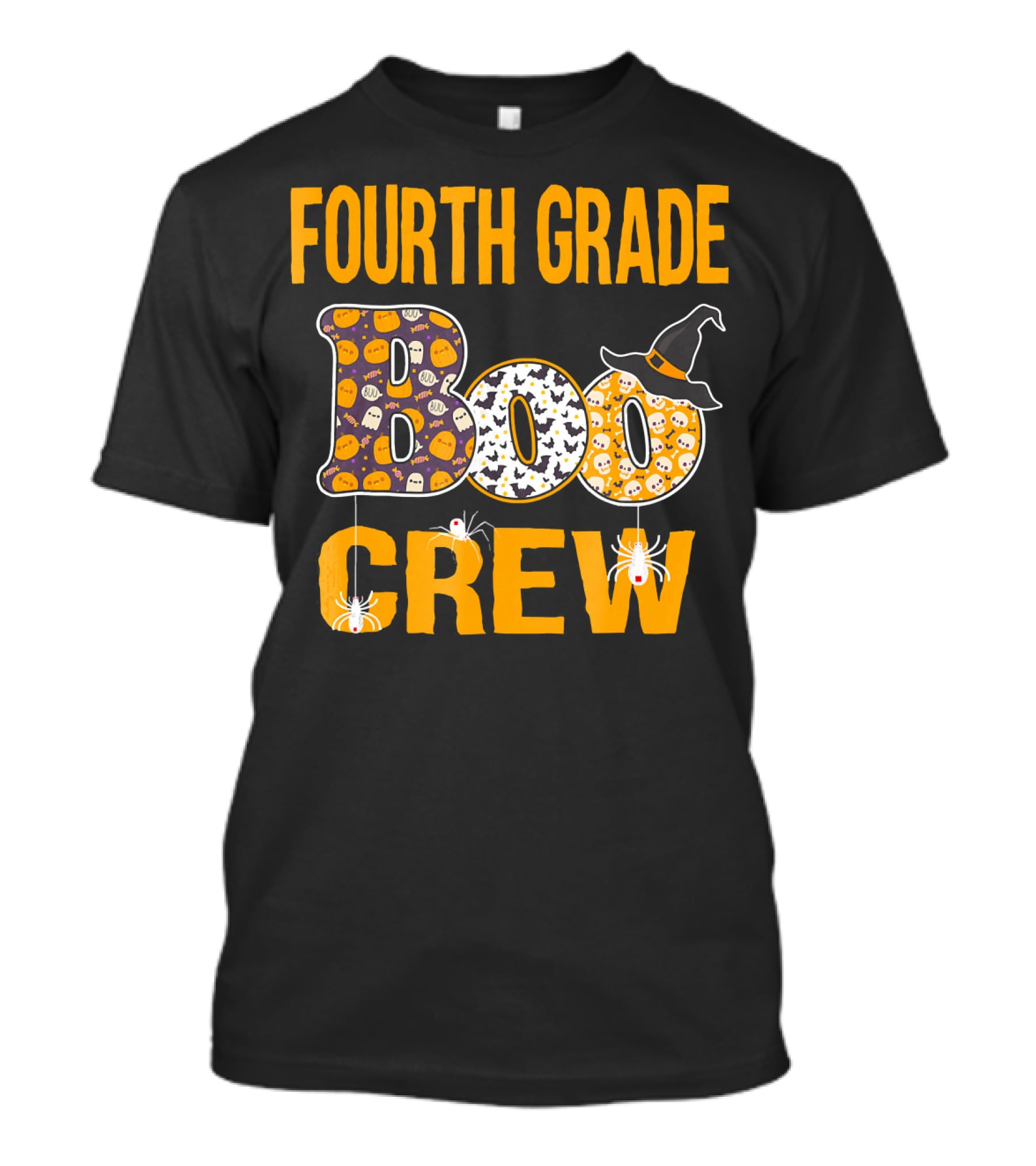 Fourth Grade Boo Crew Halloween Theme Teacher Gift T-Shirt