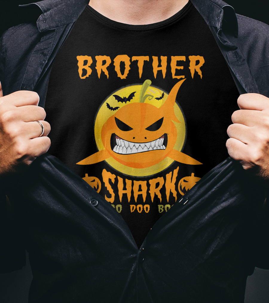 Brother Shark Doo Boo Boo Pumpkin Halloween T-Shirt