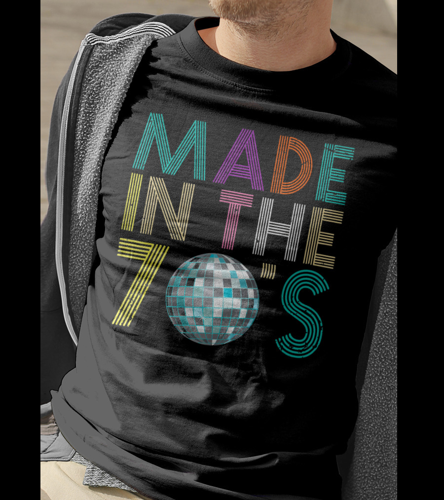 Made In The 70's Disco Ball Style Retro Costume T-Shirt