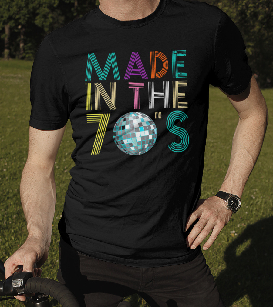 Made In The 70's Disco Ball Style Retro Costume T-Shirt