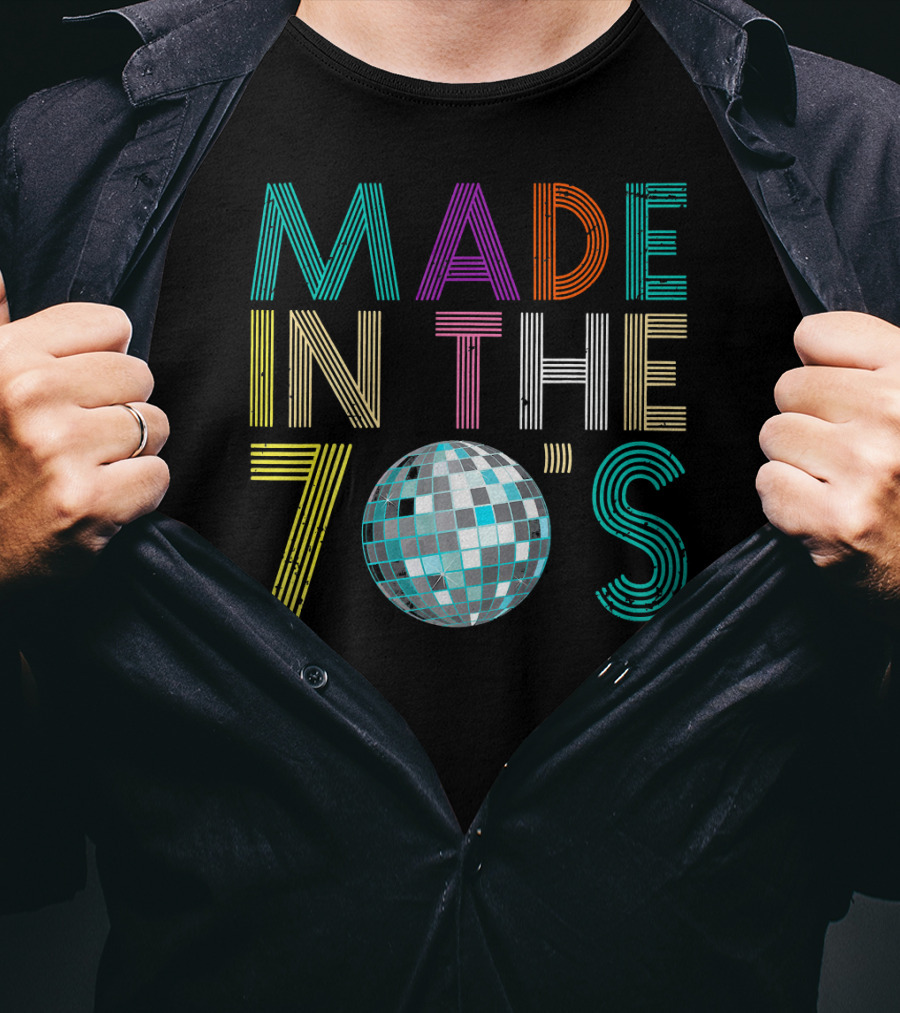 Made In The 70's Disco Ball Style Retro Costume T-Shirt
