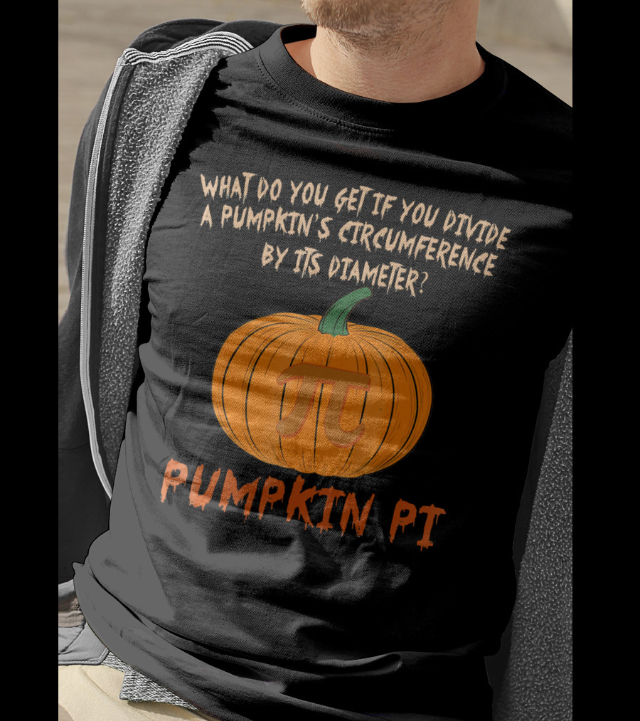 Pumpkin Pi Funny Math Lovers Halloween Pun T-Shirt