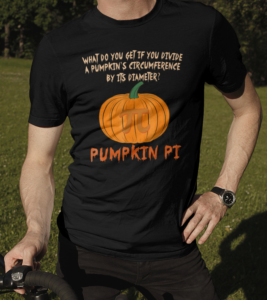 Pumpkin Pi Funny Math Lovers Halloween Pun T-Shirt