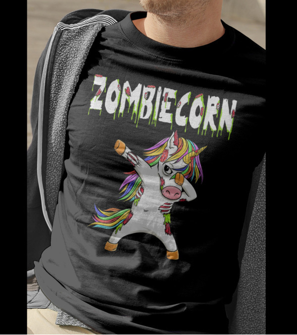 Zombiecorn Dabbing Zombie Unicorn T-Shirt