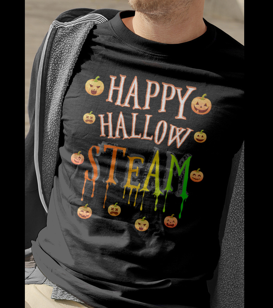 Happy Hallow STEAM Pumpkin Faces T-Shirt