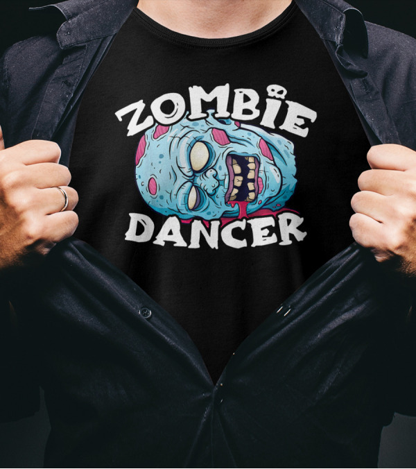 Zombie Dancer Halloween Simple Head T-Shirt