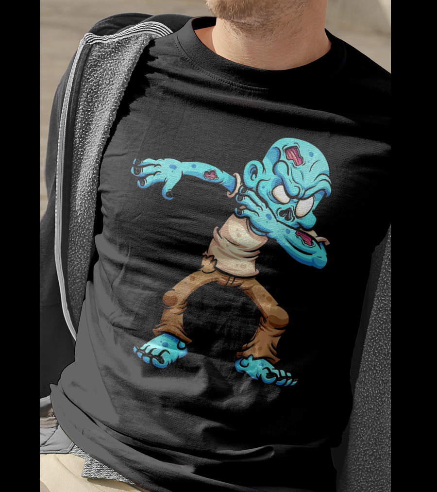 Dabbing Zombie Halloween Dab Creature T-Shirt