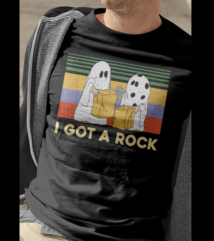 Ghost Halloween I Got A Rock Vintage T-Shirt