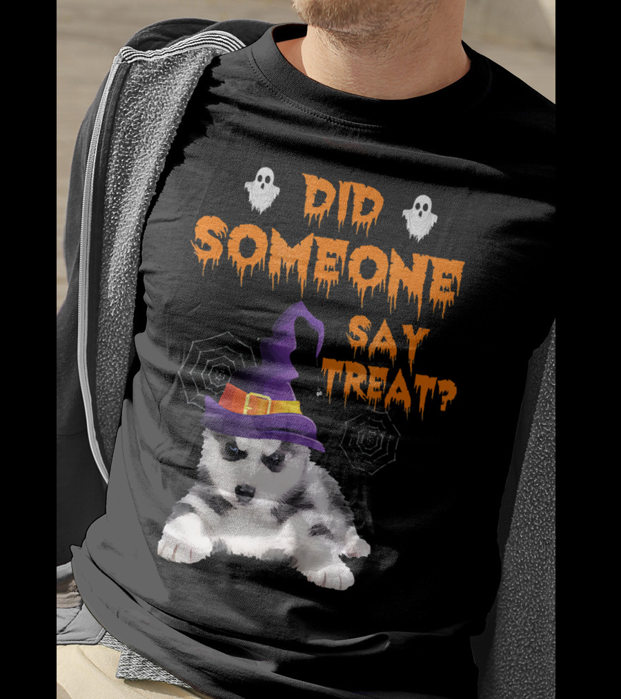 Siberian Husky Halloween Did Someone Say Treat? T-Shirt