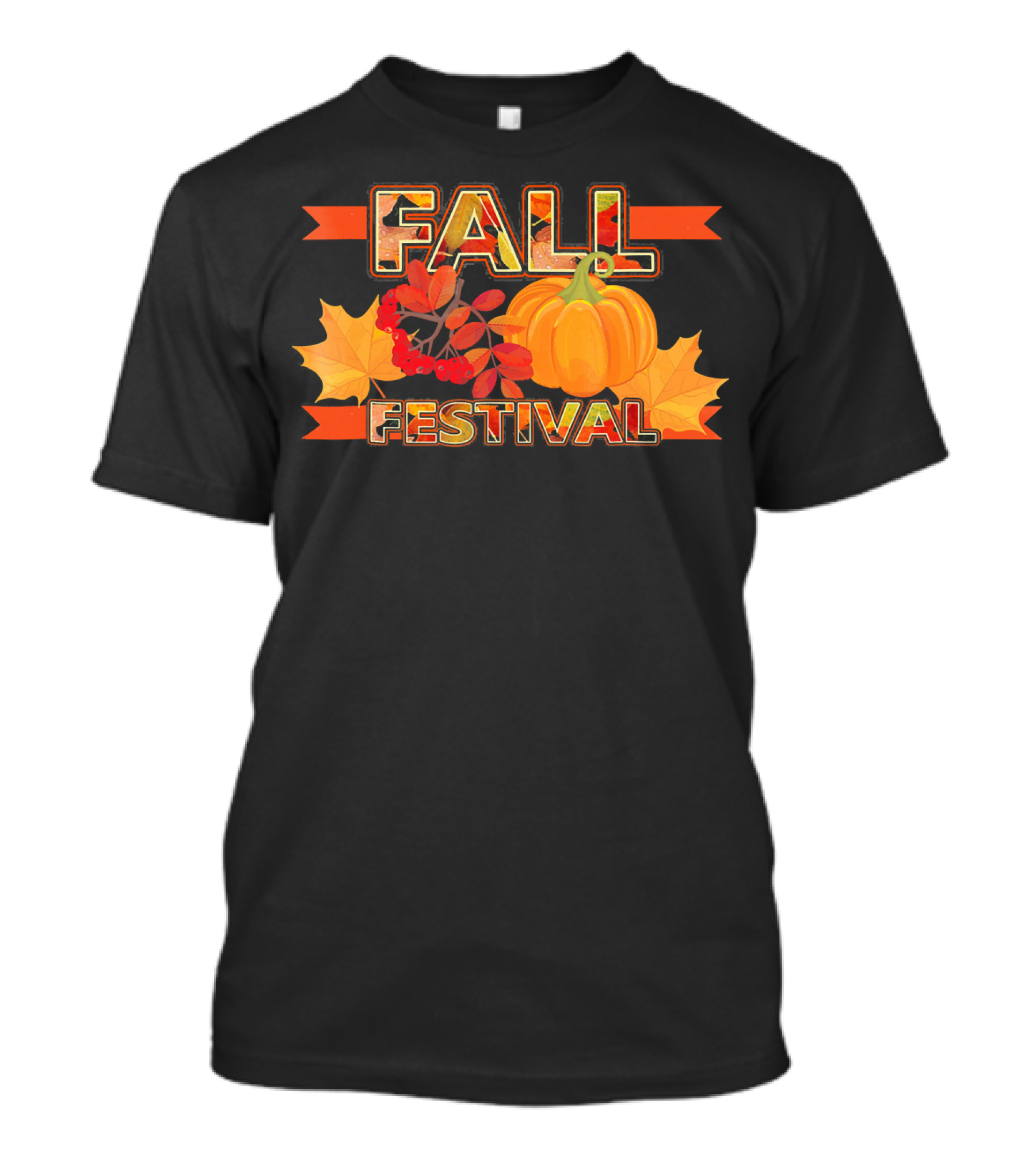 Fall Festival Autumn Leaves Pumpkin T-Shirt