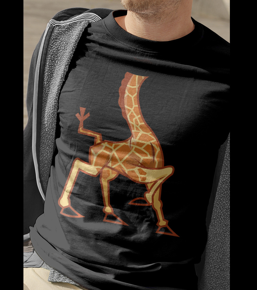 Funny Headless Long Neck Giraffe Body T-Shirt