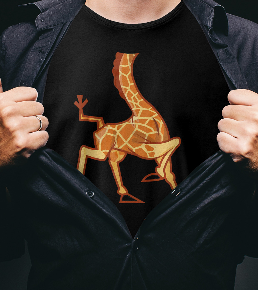 Funny Headless Long Neck Giraffe Body T-Shirt