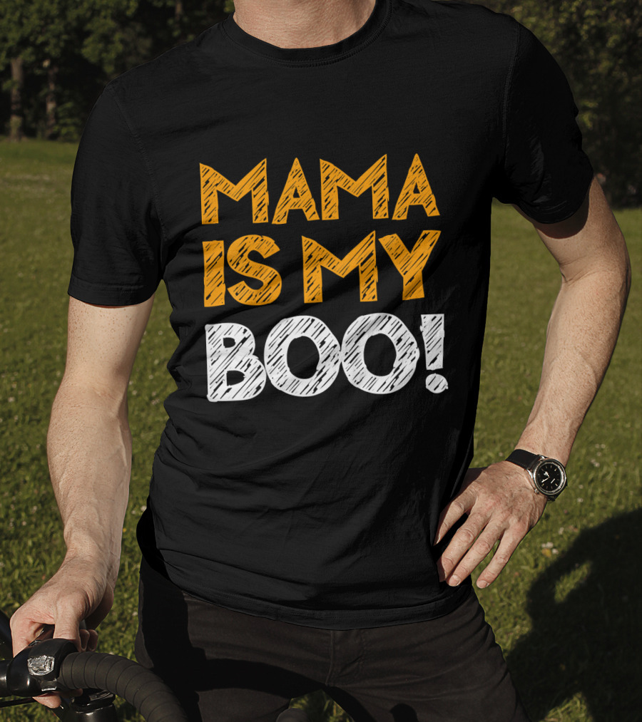 Mama Is My Boo Kids T-Shirt