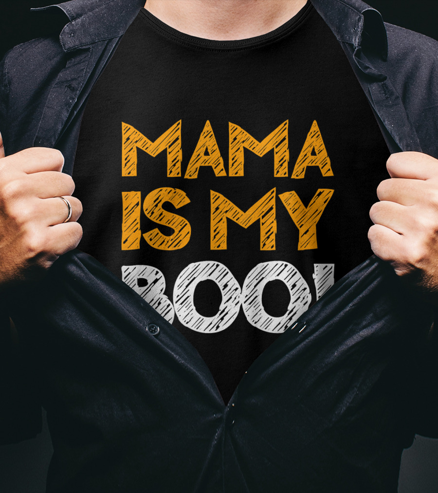 Mama Is My Boo Kids T-Shirt