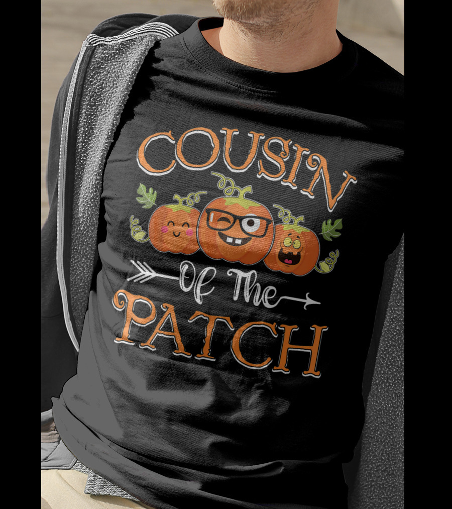 Cousin Of The Patch Pumpkins With Cute Faces And Glasses T-Shirt