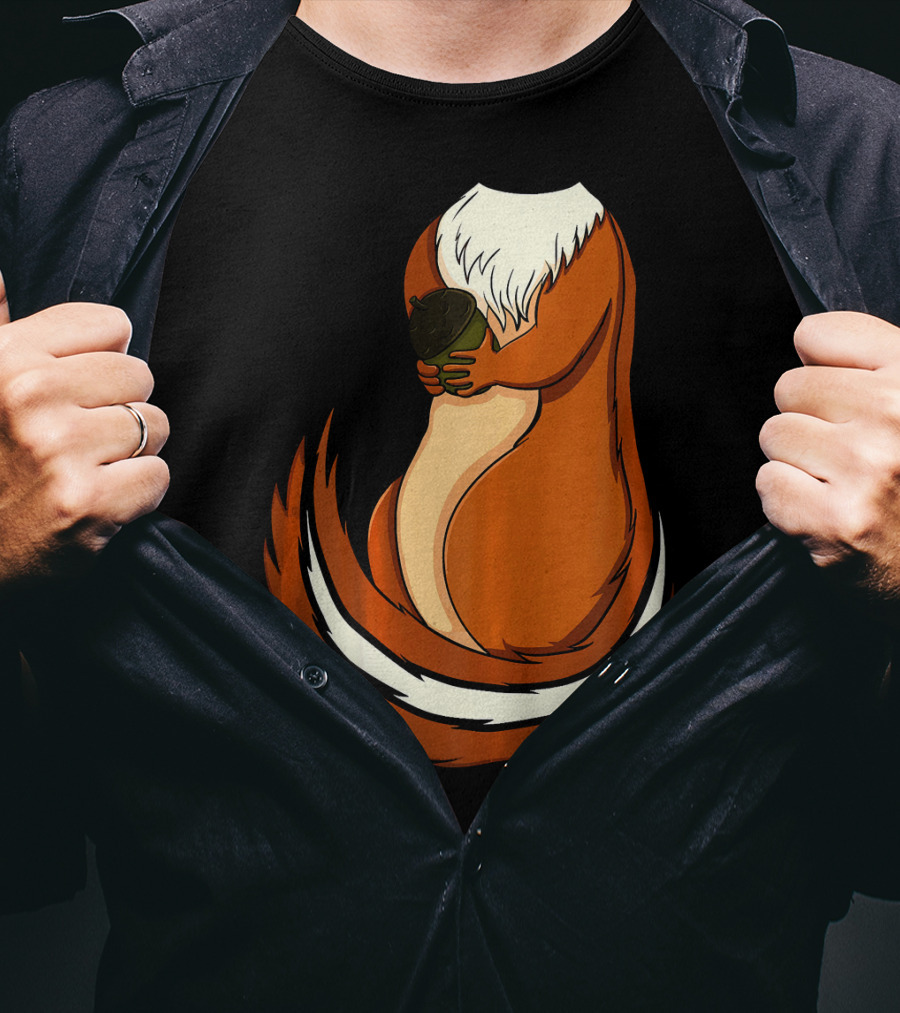 Chipmunk Holding Acorn T-Shirt