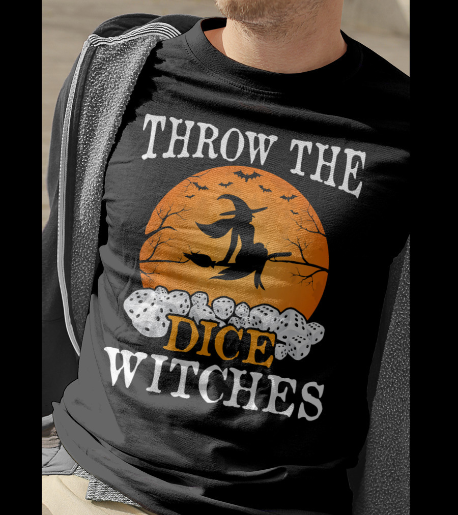 Throw The Dice Witches Halloween Bunco Night T-Shirt