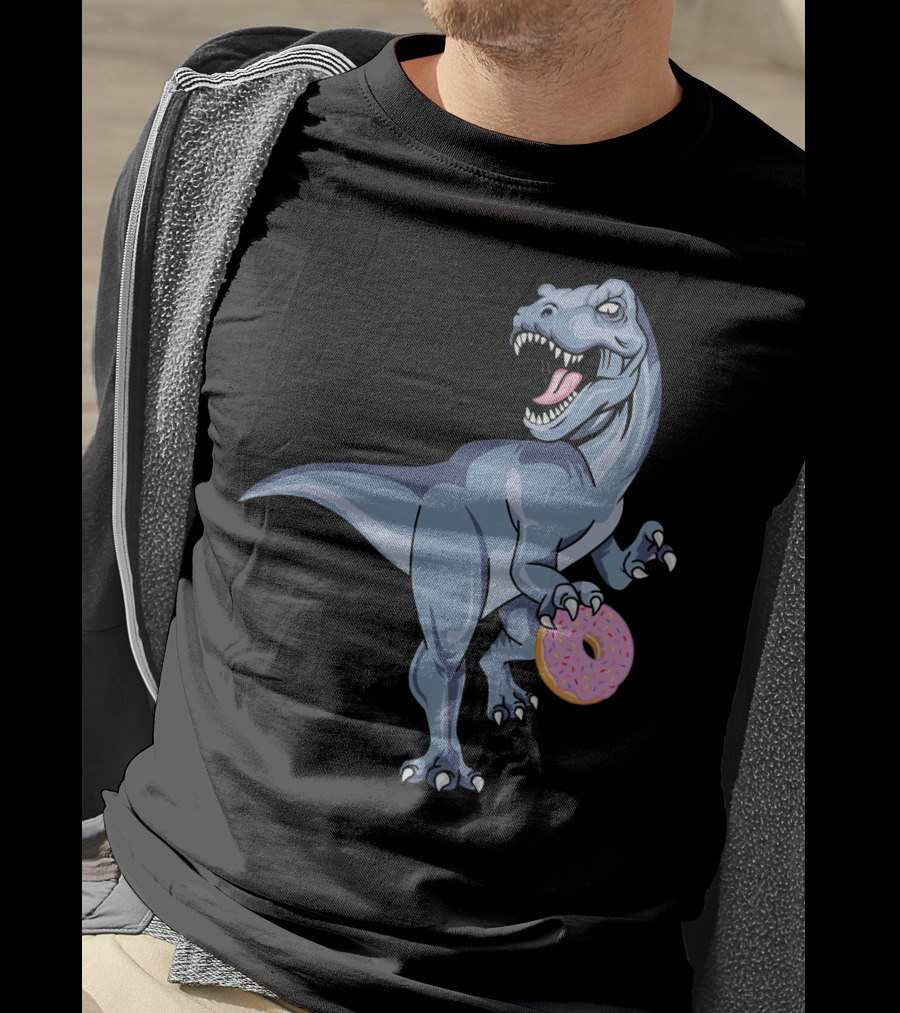 Dinosaur Donut Dino Doughnut Sprinkles T-Rex T-Shirt
