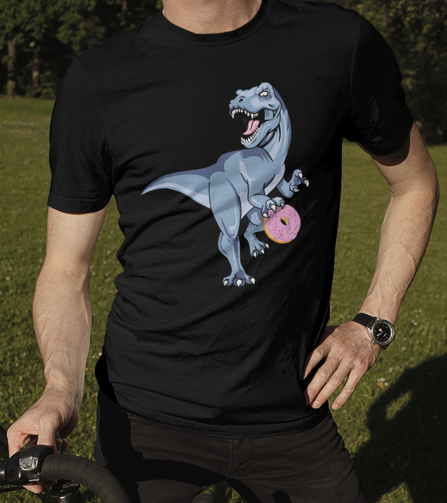 Dinosaur Donut Dino Doughnut Sprinkles T-Rex T-Shirt