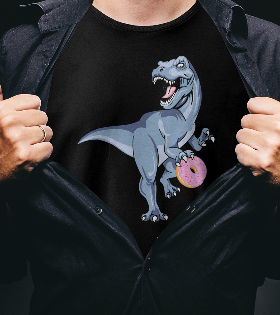 Dinosaur Donut Dino Doughnut Sprinkles T-Rex T-Shirt