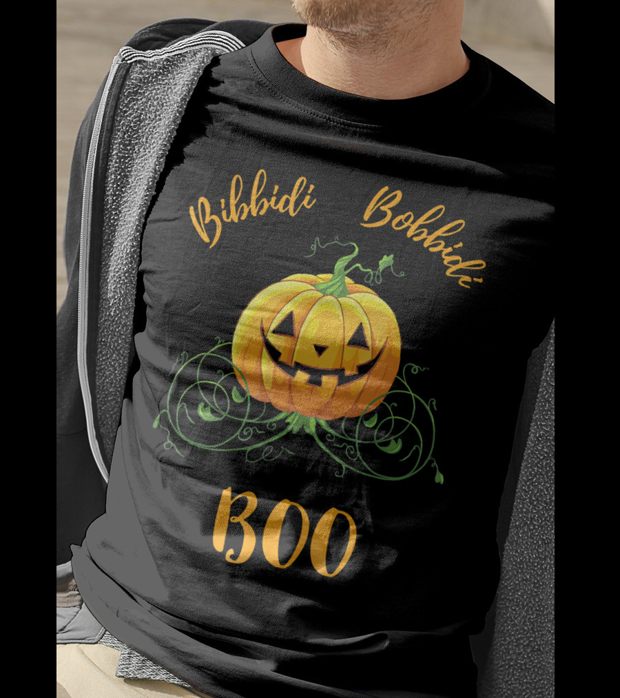 Bibbidi Bobbidi Boo Halloween Jack O Lantern Pumpkin T-Shirt
