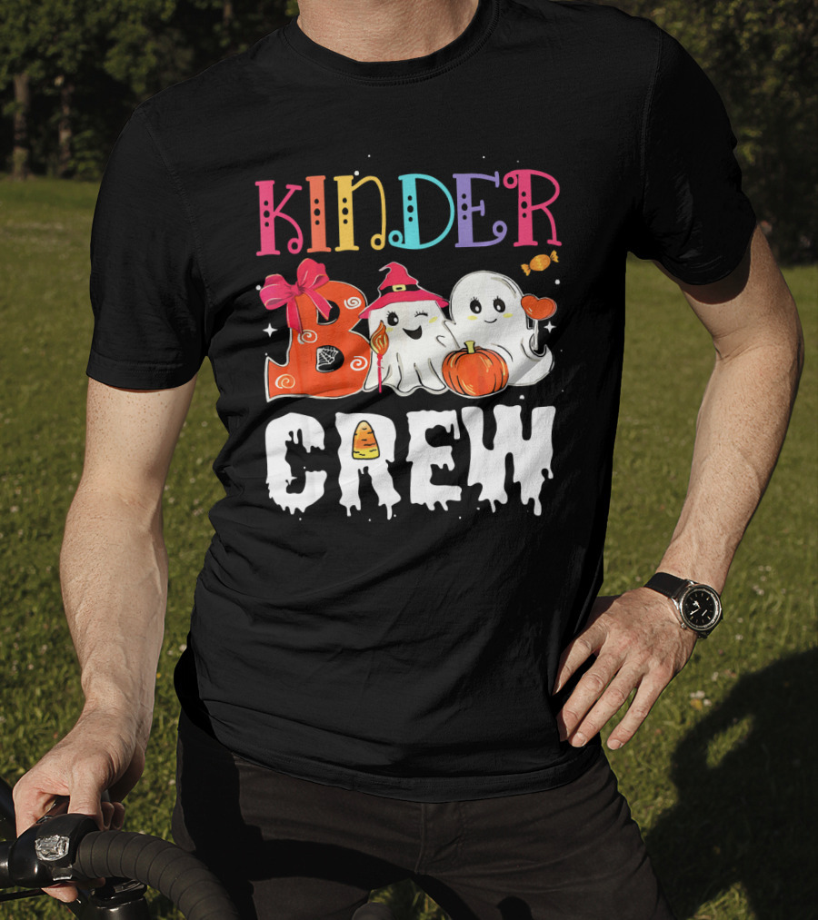 Kinder Boo Crew Halloween Ghosts Candy Pumpkin T-Shirt