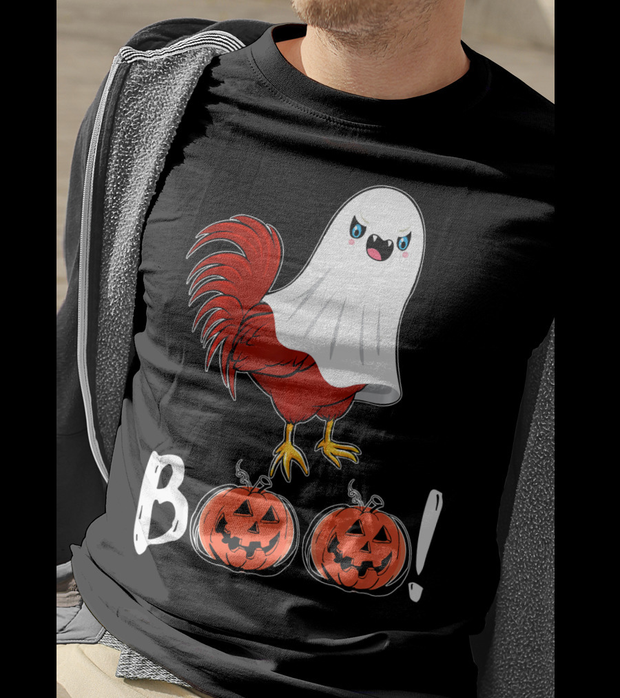 BOO Chicken Ghost Jack-O'-Lanterns T-Shirt