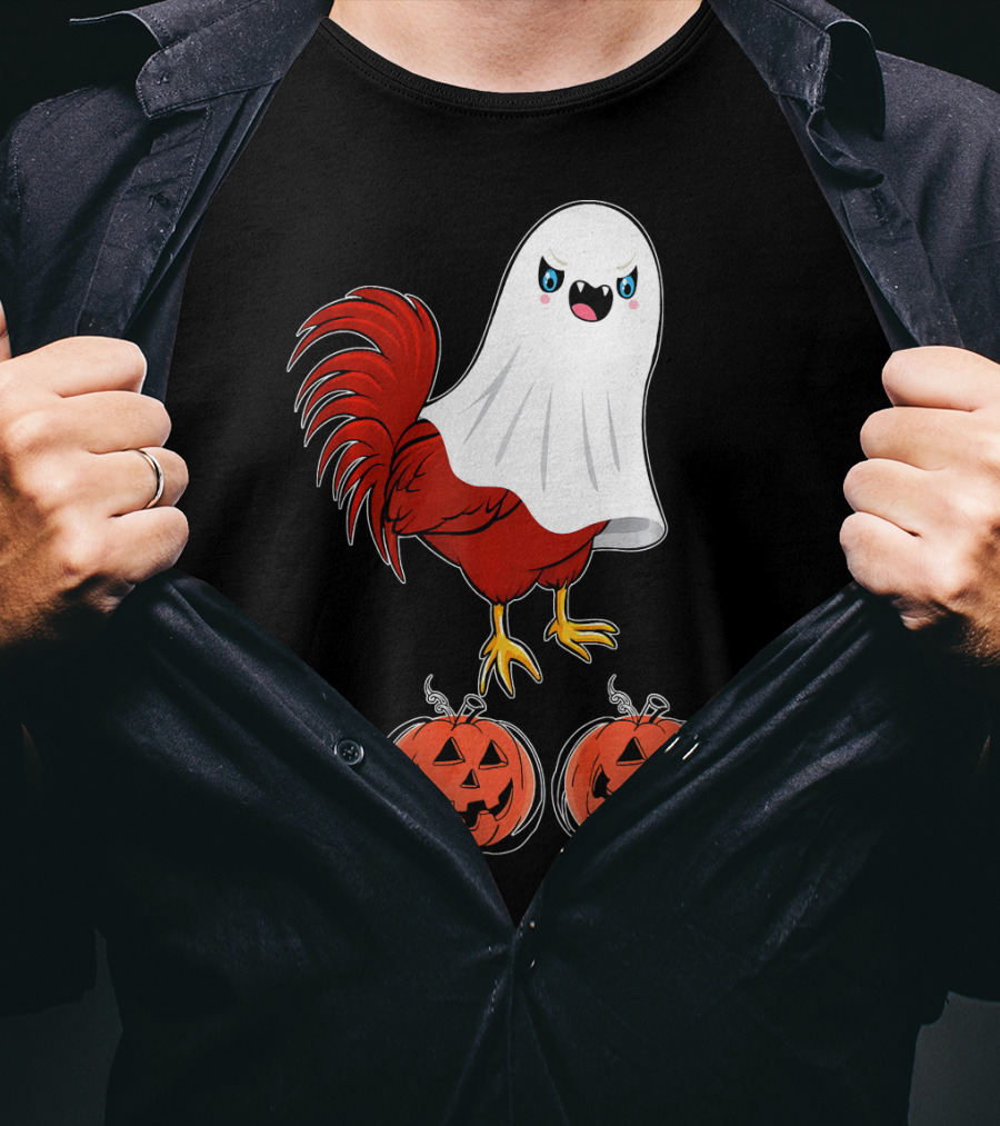 BOO Chicken Ghost Jack-O'-Lanterns T-Shirt