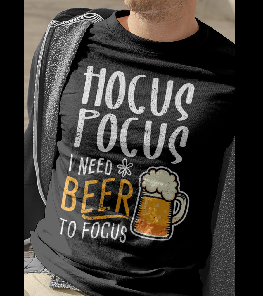 Hocus Pocus I Need Beer To Focus Mug T-Shirt